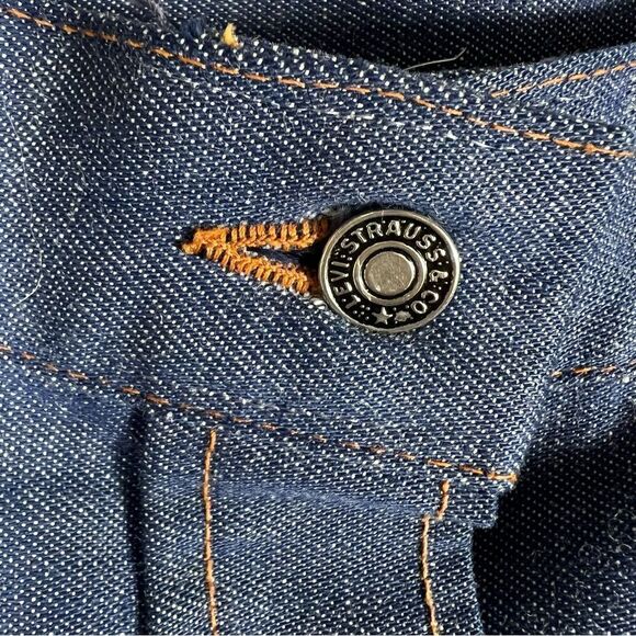 Vintage 1960’s, 1970’s Levi’s Button Down A Line Maxi Skirt Orange Label - Picture 9 of 11